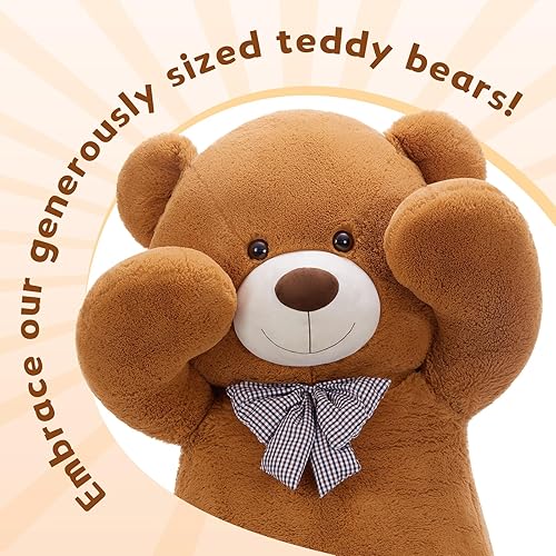 Miniatura 3 de MaoGoLan Big Teddy Oso de peluche para novia, con cara sonriente, para el día de San Valentín para novio, esposa, amante