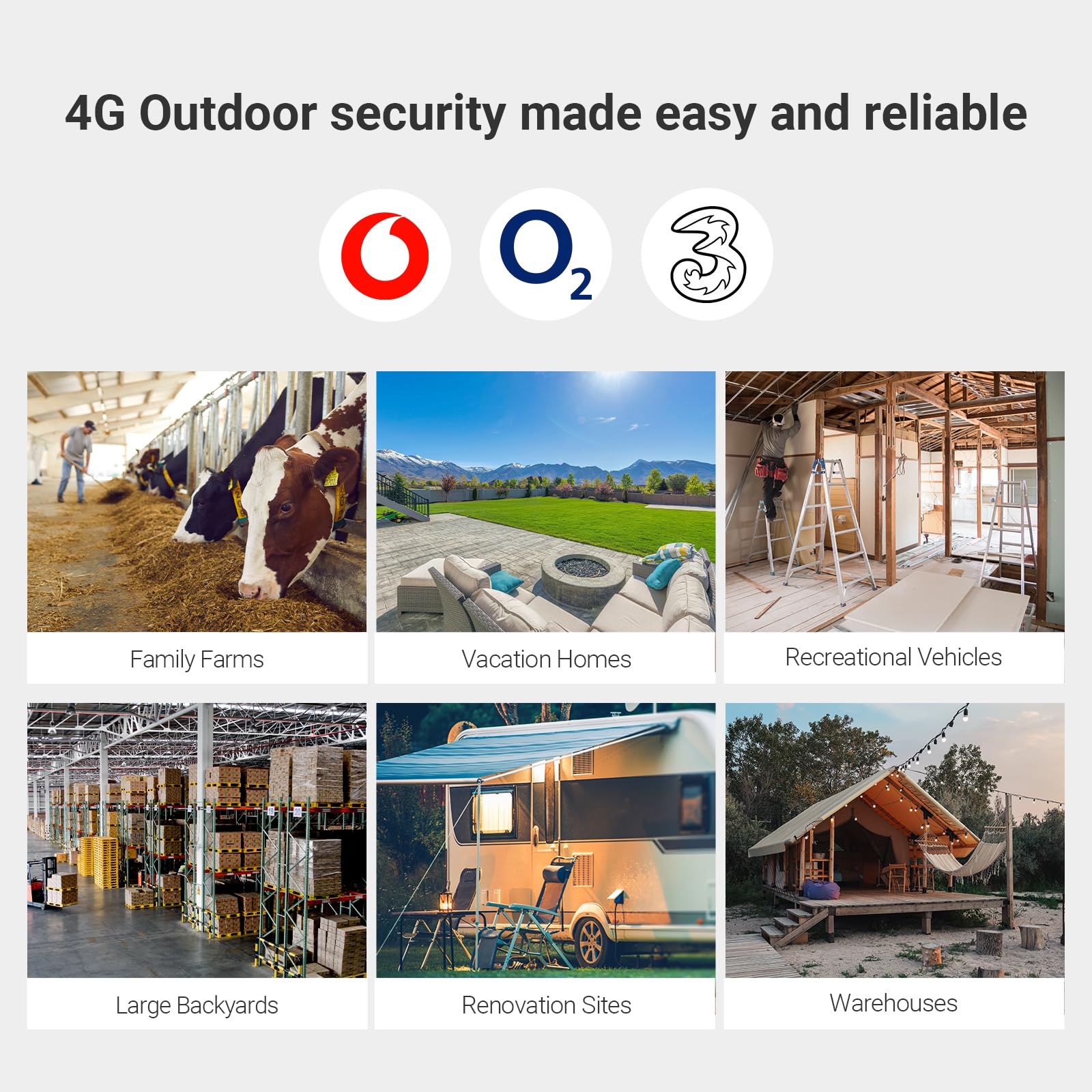 EZVIZ Bezprzewodowa kamera akumulatorowa 4G LTE komórkowa zewnętrzna kolorowa noktowizor, kompatybilna z panelem słonecznym, kamera solarna CCTV 2K, wykrywanie człowieka AI, AOV, dwukierunkowy dźwięk