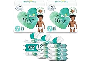 Pampers Pure Protection Newborn Diapers and Aqua Pure Wipes