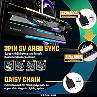 Vista 8 de EZDIY-FAB Soporte Abrazadera para GPU ARGB de 5V, Refuerzo de Soporte para Tarjeta Gráfica GPU, Soporte para Tarjeta de Video, Estructura
