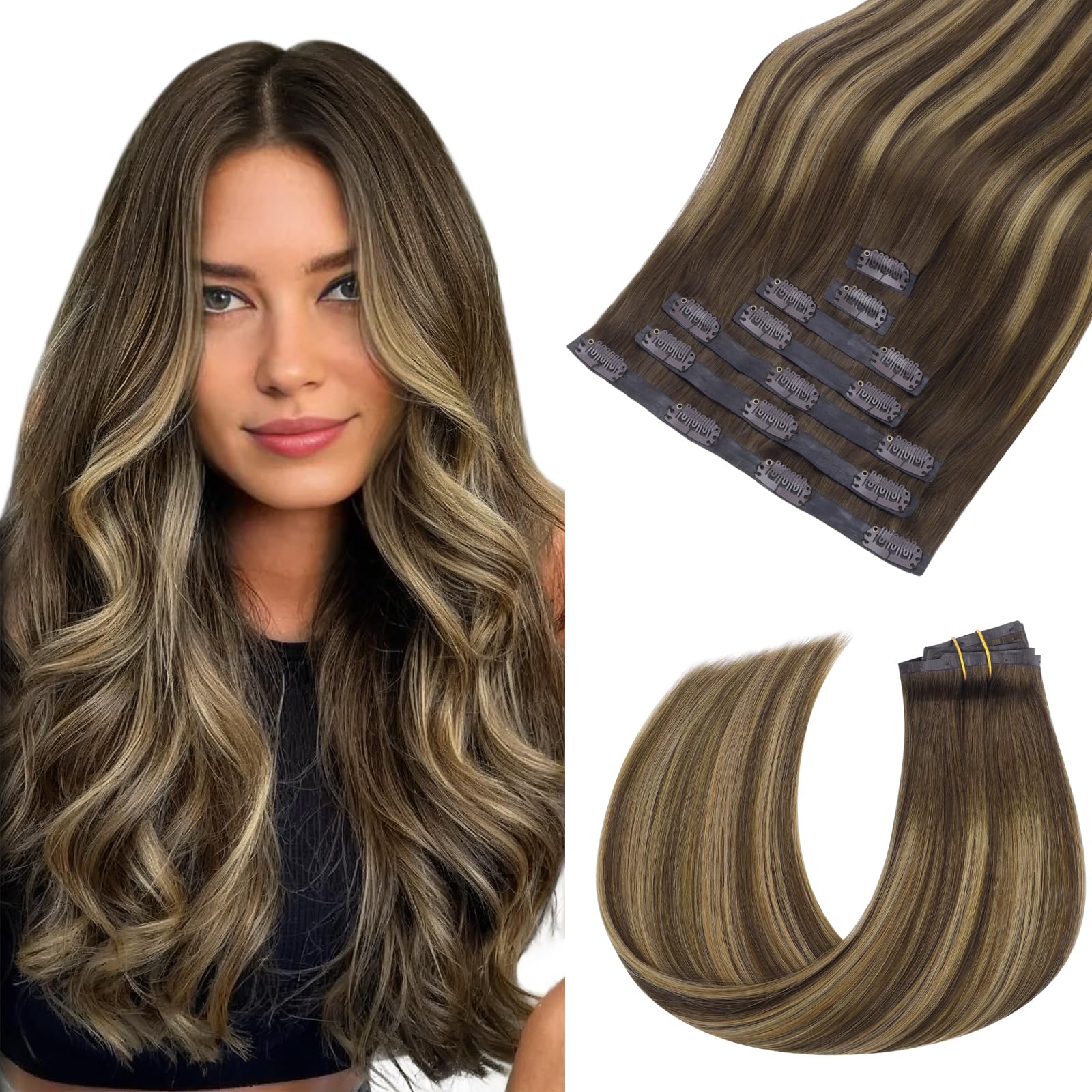 hotbanana Seamless Clip in Hair Extensions