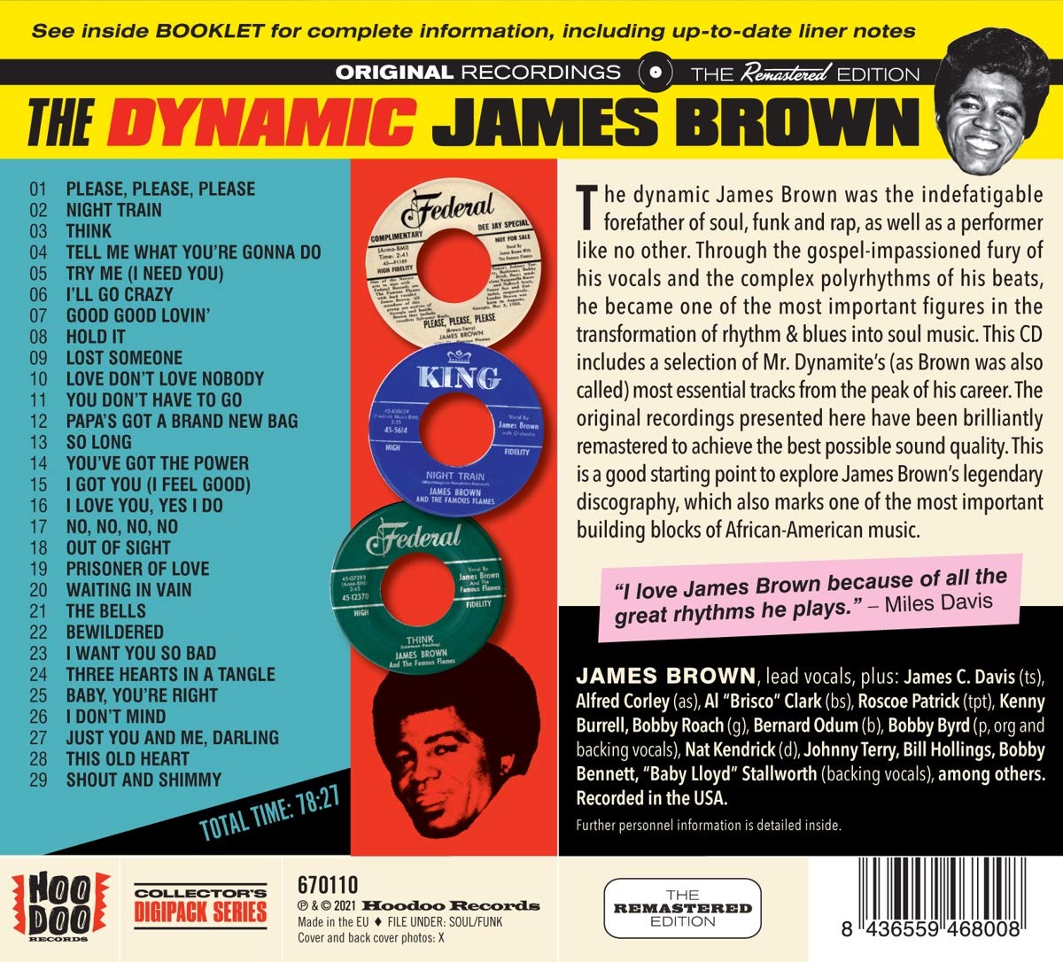 The Dynamic James Brown 29 Tracks