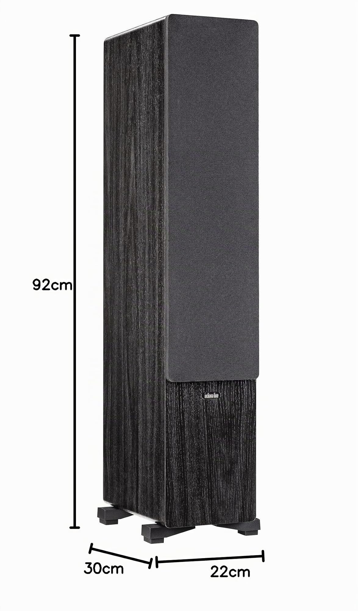 Indiana Line Tesi 661 N diffusore da pavimento - coppia (rovere nero)