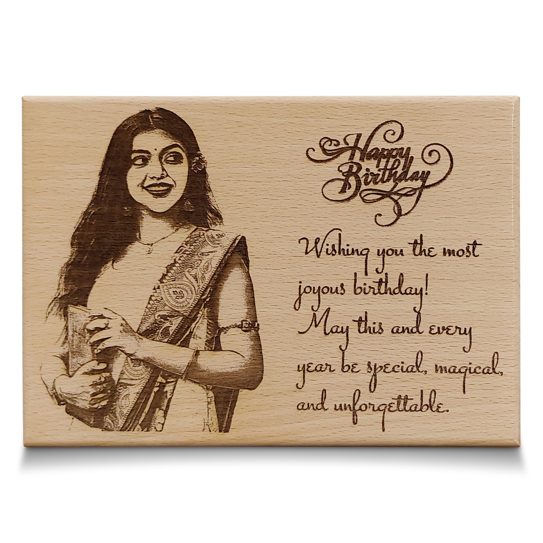 Shivansh Gifts Customize Engraved 5x7 Inch Wooden Photo Frame, Personalized Picture Gift for Birthday,Wedding (Brown, Rectangular) (B0B7FD2Q8P) Amazon Price History, Amazon Price Tracker