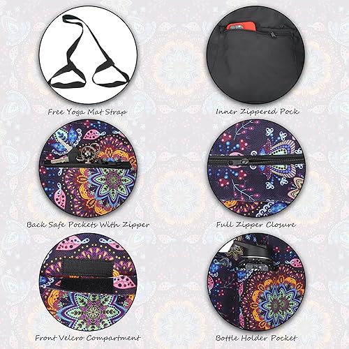 Miniatura 3 de Bolsa grande para esterilla de yoga, bolsas y transportadores de yoga que se adapta a todas las cosas con correa para esterilla de yoga, bolsillos