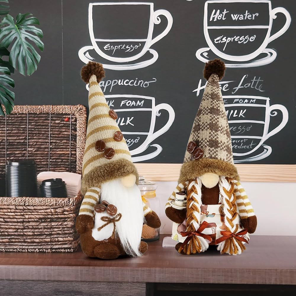 Upltowtme 2Pcs Summer Gnomes Plush Beach Gnomes Decorations For Home Kitchen Farmhouse Tiered Tray Decor Tomte Swedish Nisse Scandinavian Elf Dwarf