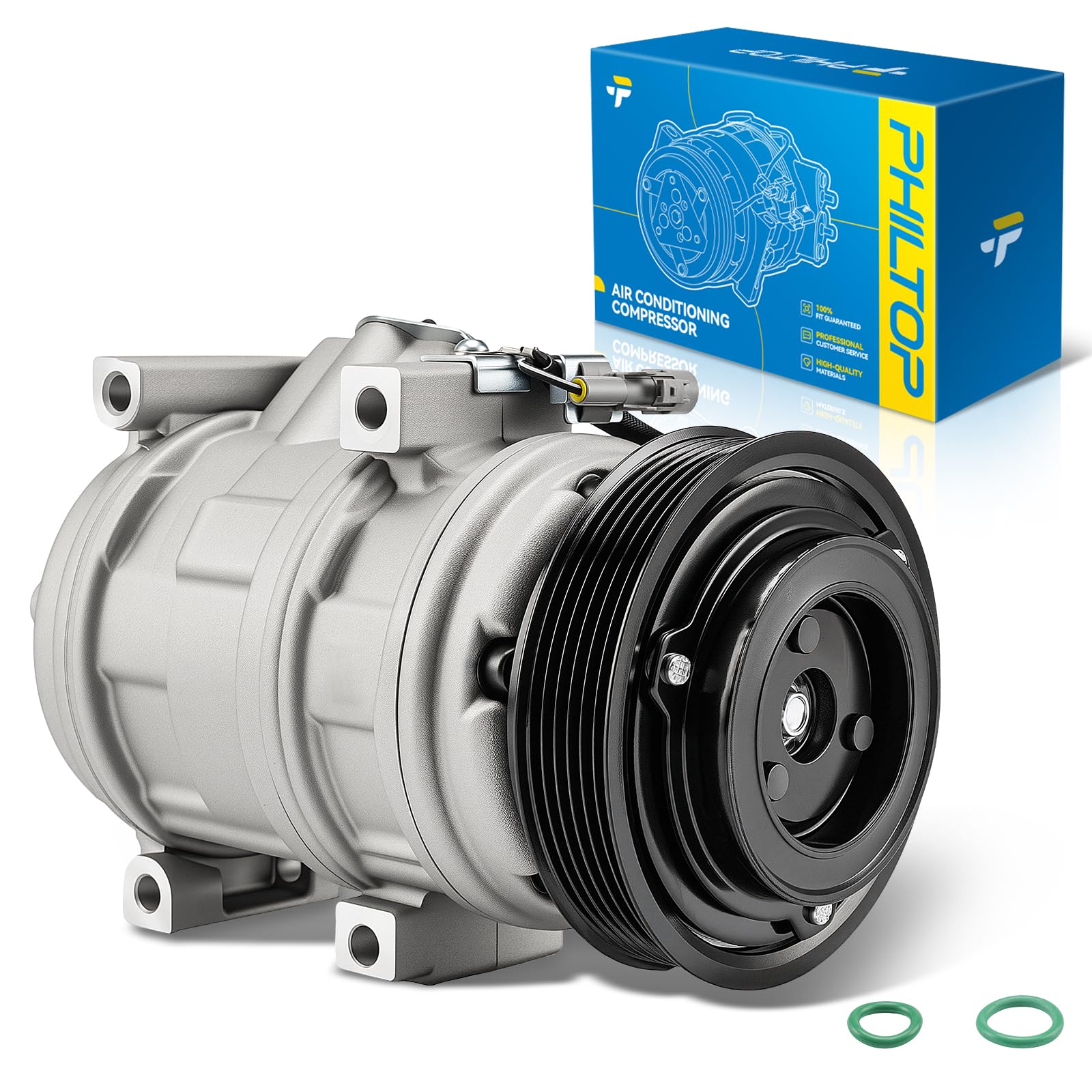 PHILTOP NEW AC Compressor for Tundra 2000-2006 4.7L.Replace# 78395