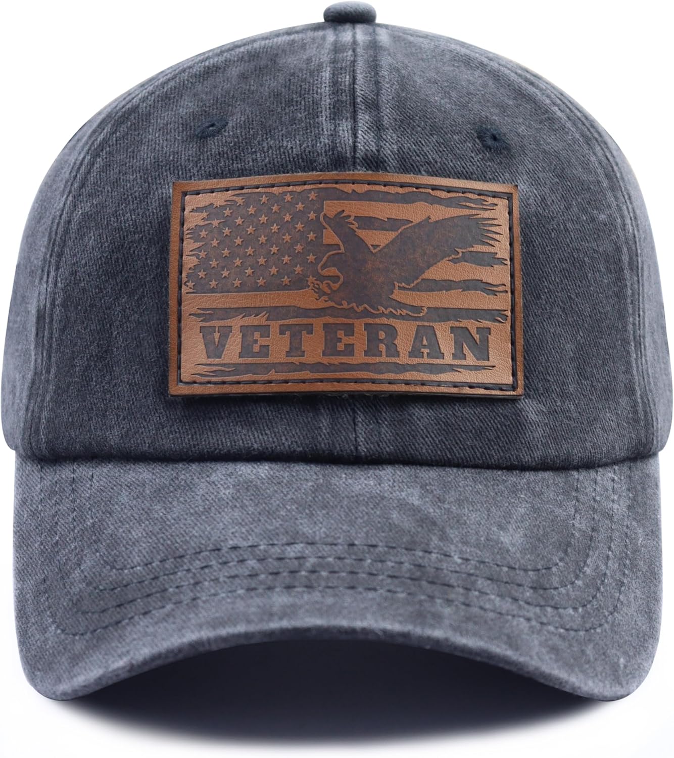 Czantyyn American Flag Veteran Hats for Women Men, Adjustable Cotton Veterans Day Baseball Cap