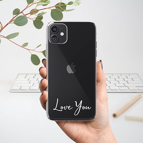 Miniatura 3 de Funda transparente personalizada para iPhone 16 16e 15 14 13 12 Pro Max Plus - Funda para teléfono celular con nombre personalizado