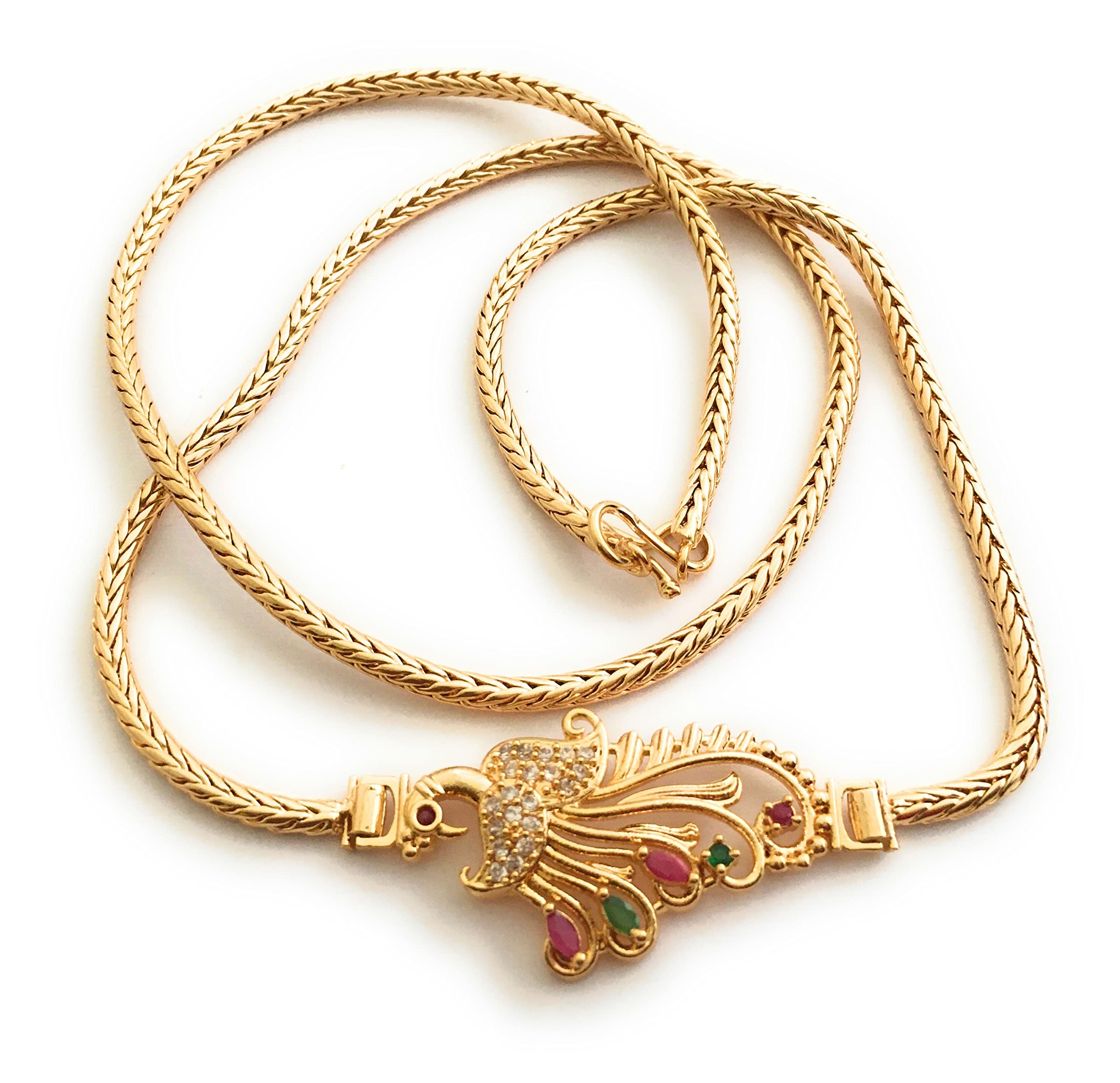 Sasitrends 1 Gram Micro Gold Plated Latest Mugappu Chain Collections for Women and Girls[24 Inches] (B0BHZYFRKF) Amazon Price History, Amazon Price Tracker