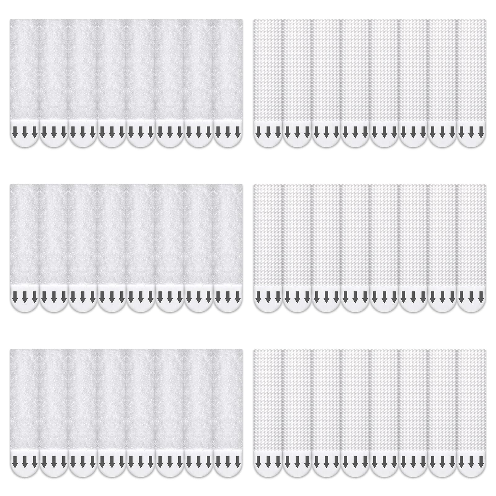 Yuomeaz 24 Pairs (48 Pcs) Picture Hanging Strips, Heavy Duty Large Adhesive Wall Hanging Strips, No Damage Picture Hangers Without Nails for Wall Poster, Frames Decoration