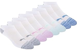 8 Pack Cute Comfortable Low Cut Arch Support Athletic Socks for Women by PUMA