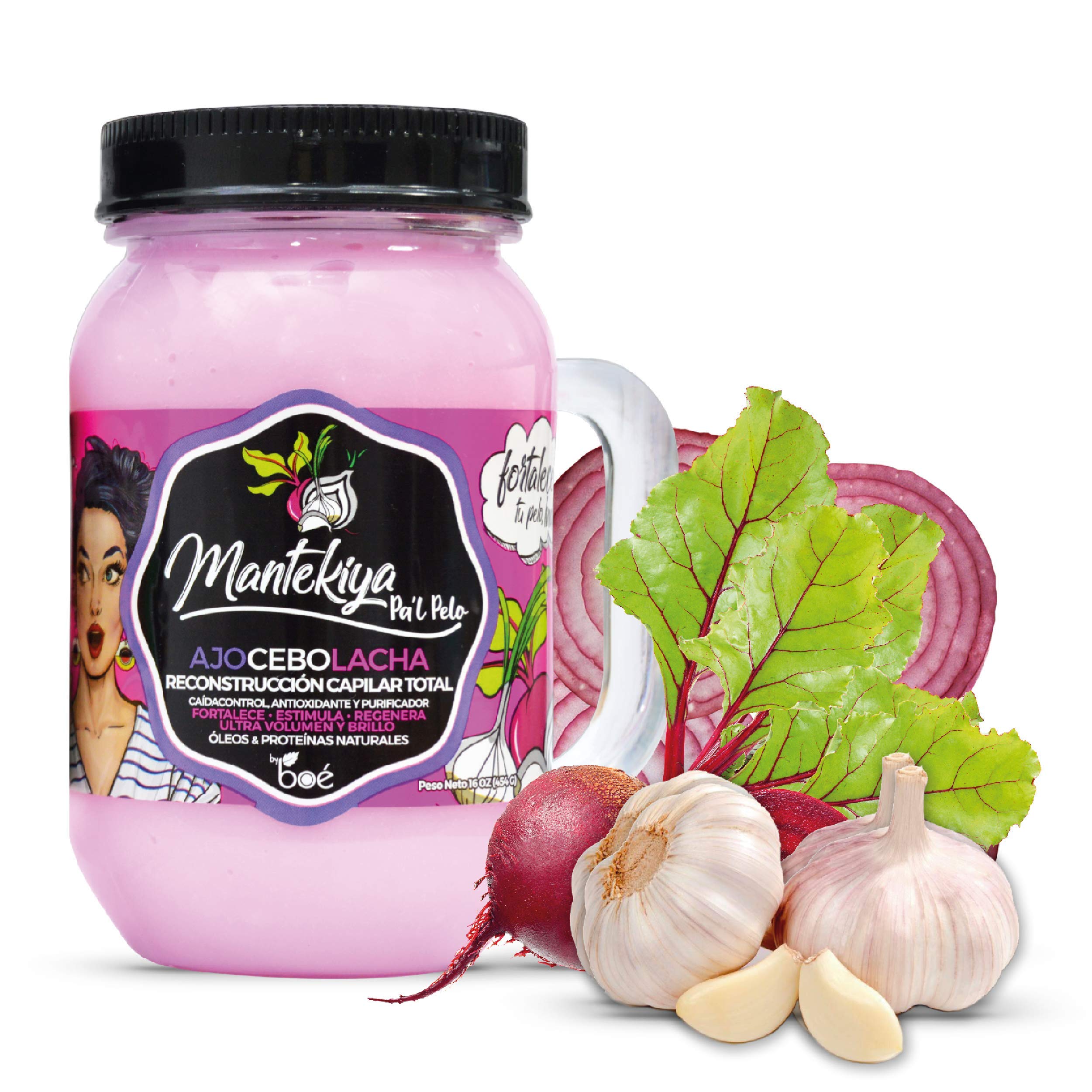 Mantekiya Pa'l Pelo Unisex Butter Conditioner, 16 Fluid Ounces