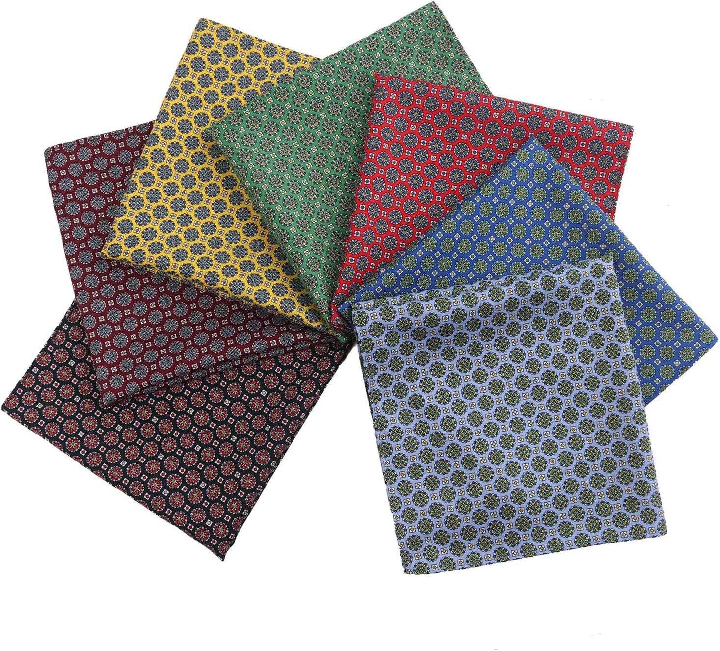 Vintage Suit Pocket Towel Business Banquet Printed Polyester Silk Scarf Small Square