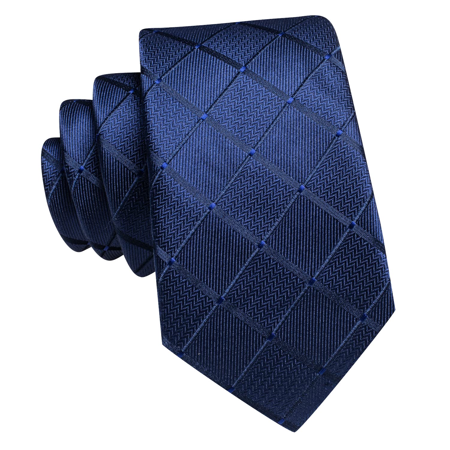 Hi-Tie Father Son Matching Ties and Pocket Square Set Silk Ties for Wedding Party Gifts