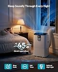 Portable Air Conditioner, 12000 BTU Smart AC Unit Works with Alexa/Google Assistant, 3-in-1 Ultra Quiet Compact Standing AC with Remote Control Window Mount Kit for Bedroom, Cools up to 550 Sq. Ft