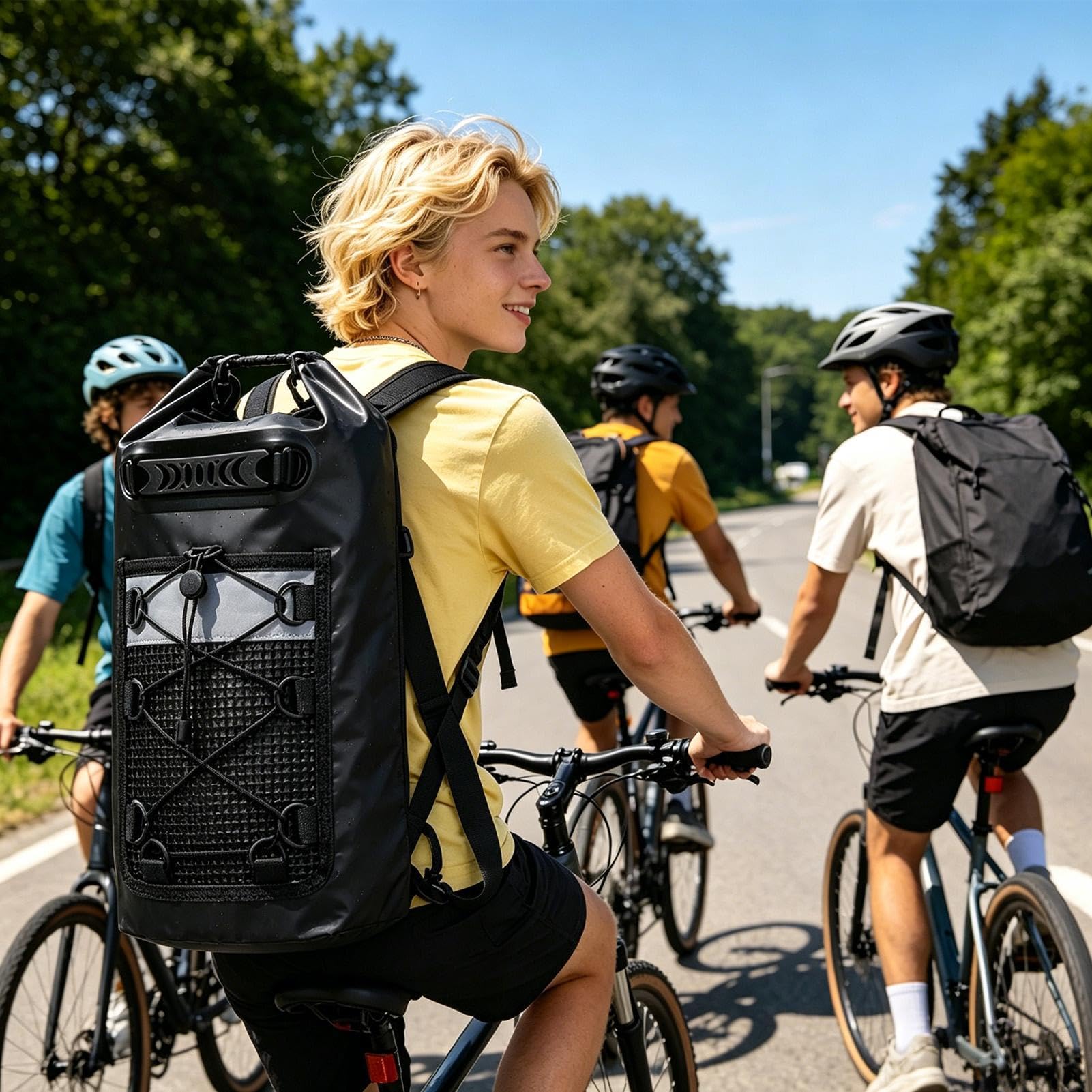 Bolsa Deportiva Impermeable Mochila De Malla Para Equipo Deportivo