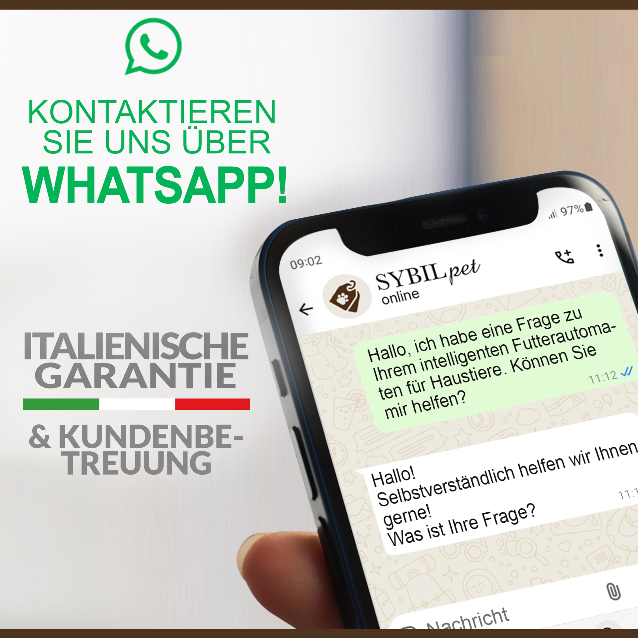Futterautomat Katze 4L – Automatischer Katzen Futterspender mit App-Steuerung, Sprachnachricht, leiser Betrieb, Anti-Blockier-System, programmierbare Mahlzeiten, präzise Portionskontrolle