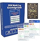 2026 World Cup Soccer Knowledge Trivia Cards Game - 100 Educational Question Cards,...
