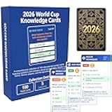 2026 World Cup Soccer Knowledge Trivia Cards Game - 100 Educational Question Cards, 5 Categories, 3 Difficulty Levels, Family and Friend Game Gift for Kids and Adults