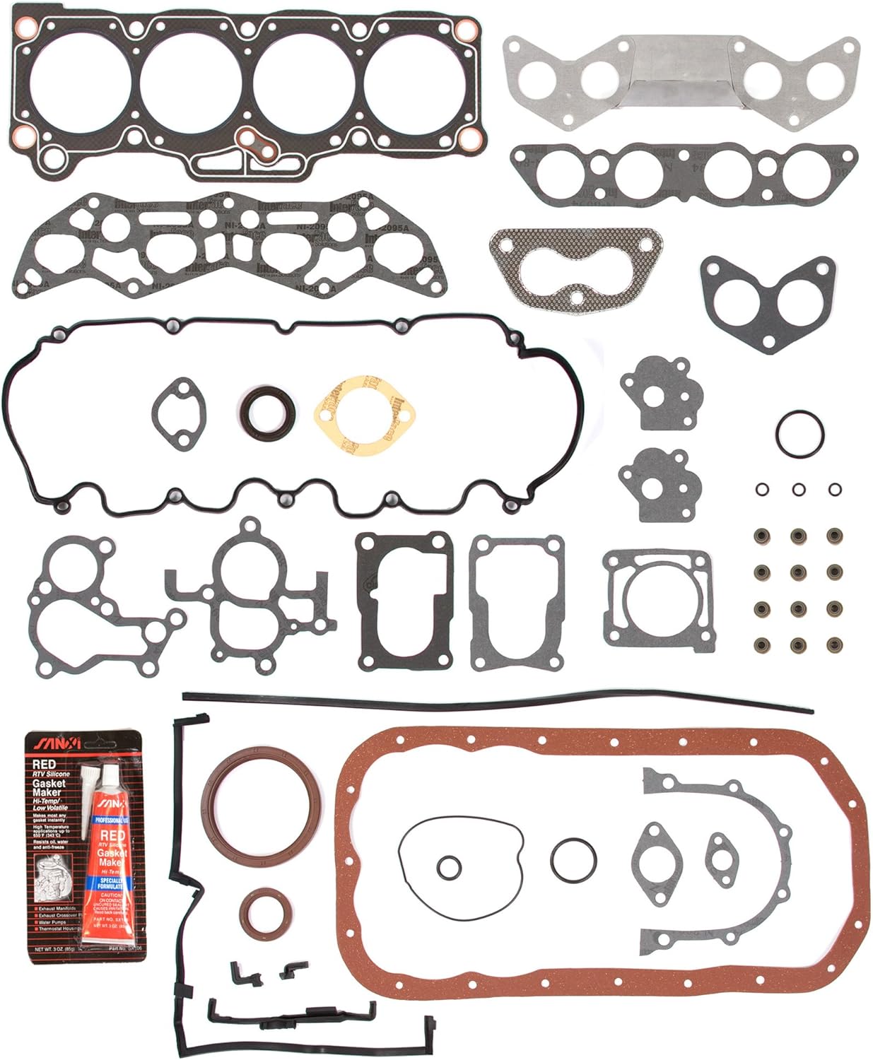 MA-4216982116-2 Engine Rebuild Kit Compatible With/For 88-92 Mazda MX6 626 Ford Probe 2.2L SOHC F2