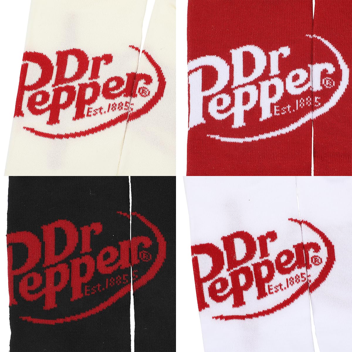 Bioworld Dr. Pepper Logo Women’s 5-Pair Pack Ankle Socks