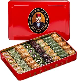 Hafiz Mustafa 1864 Istanbul, Authentic Turkish Baklava, Daily, Freshly Handmade Desserts, Sweets, Pistachio, Walnut, Gift for Birthdays, Anniversary, Celebration, Party, Special Event