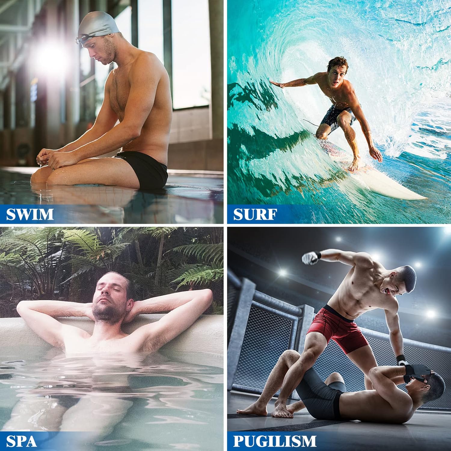 Abaodam 4Pcs Men Bulge Mens Padded Underwear Cup Sponge Pad Swimwear Padded Pump Package Removable Pad for Swimwear Brief Shorts Underwear Black Shorts Cups