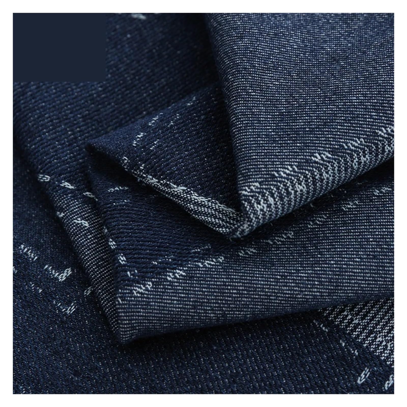 Washed Denim Fabric Japanese Boro Style for Dressmaking