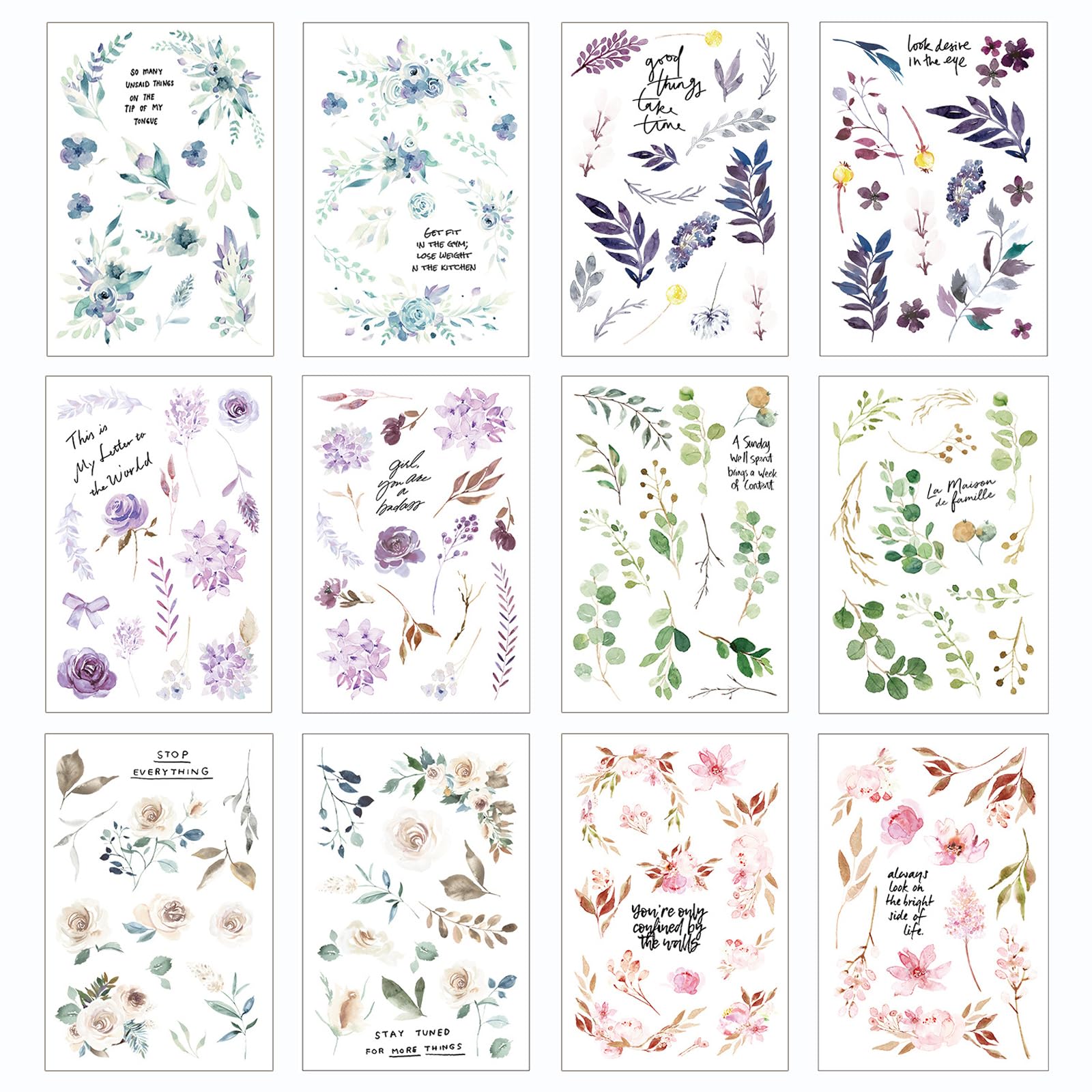 Feuilles de transfert floral vintage pour personnaliser vos meubles en bois et scrapbooking