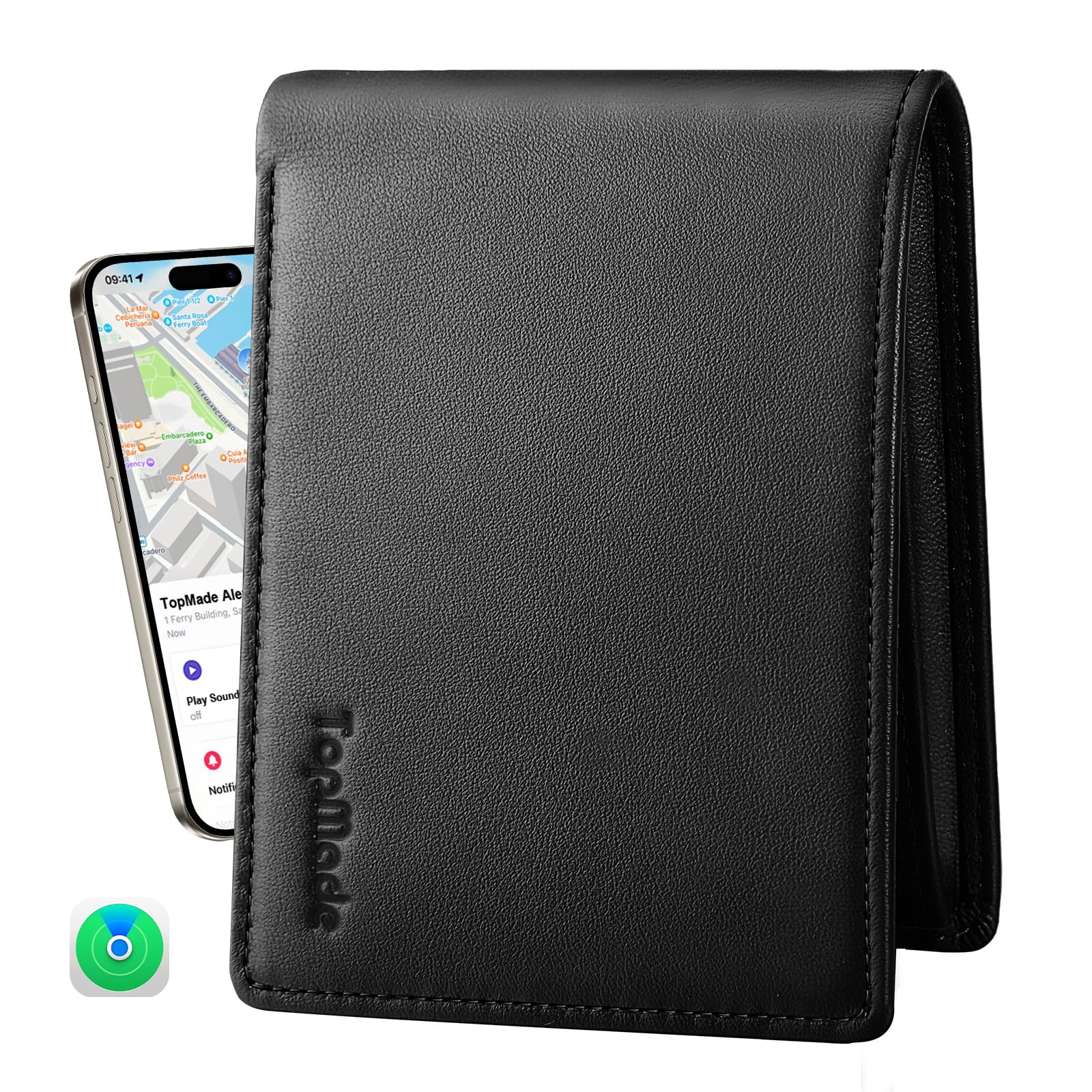 TopMade Mens Wallet with Smart Tracker