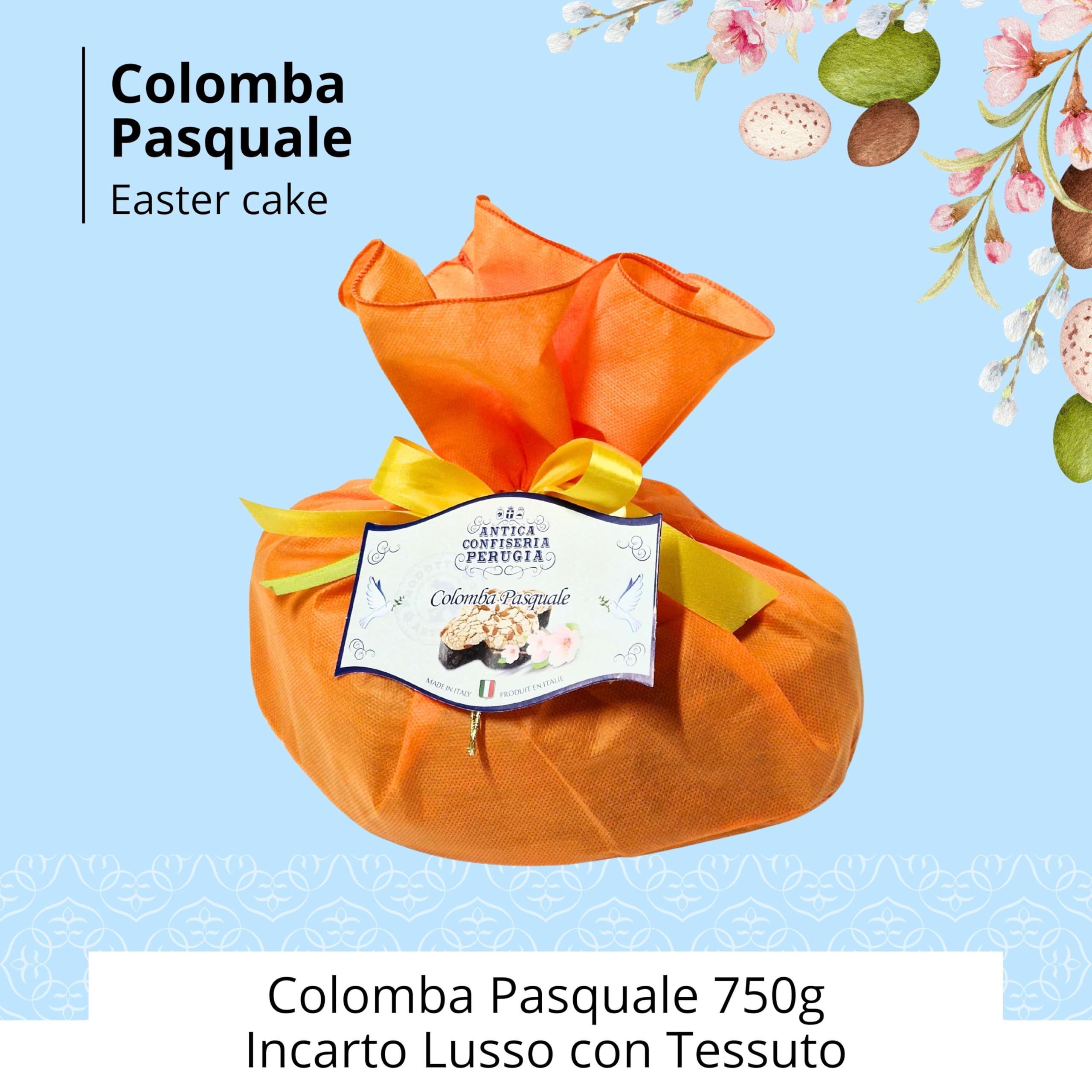 Speciale Italia – Centrotavola Rose Pasquale, Confezione Regalo con Colomba, Uovo di Pasqua e Spumante, Cesto Dolce in Ceramica Italiana Lavorata a Mano