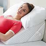 Adjustable Bed Wedge Pillow for Sleeping - Wedge Pillow for Sleep Apnea, Gerd, Acid Reflux Relief, Post Surgery - Foam Pillows for Back Pain Relief, Sleep Apnea Pillows for Seniors