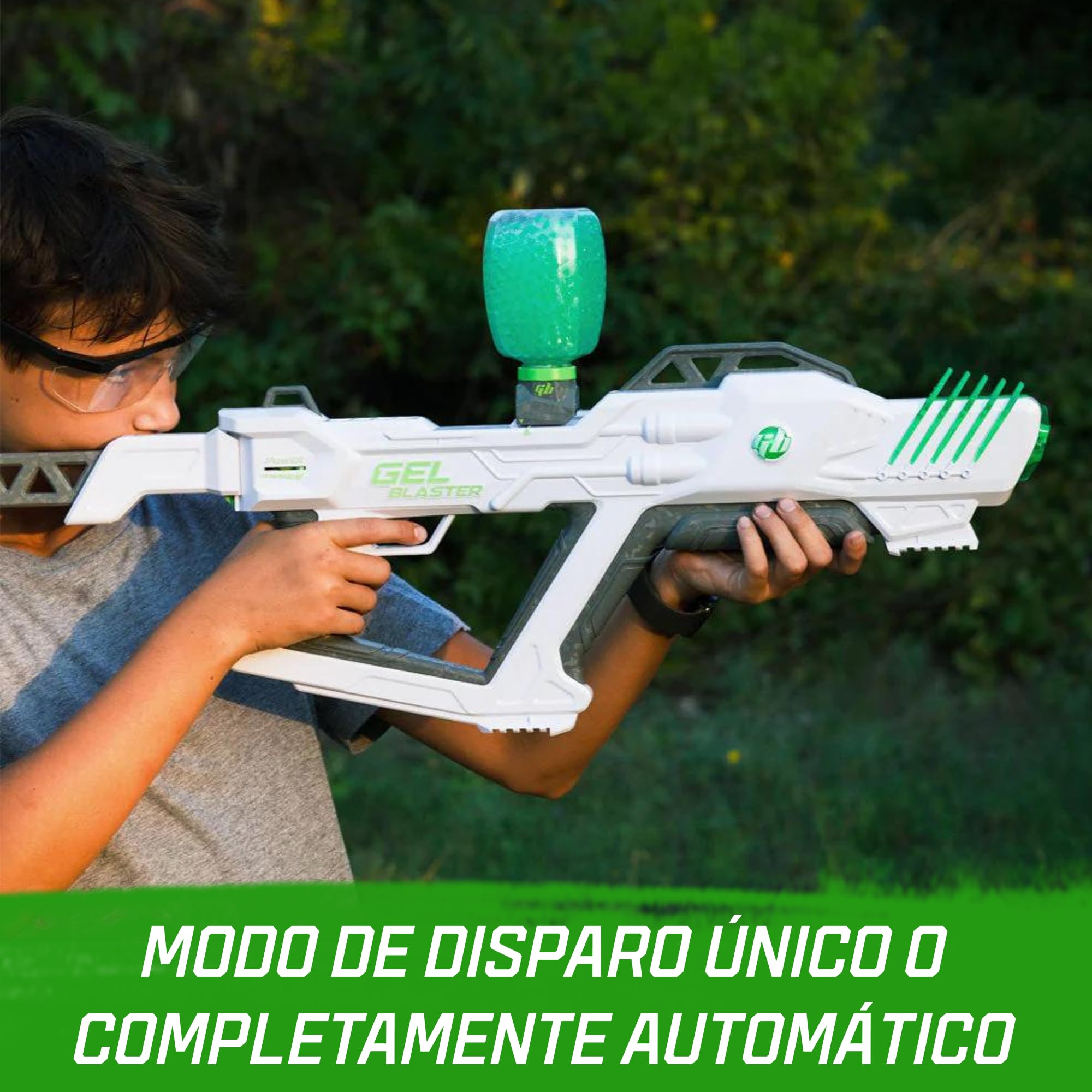 Gel Blaster The Original Surge XL Gel Blaster - Alcance extendido de 150 pies/45 Metros, 16,000 Disparos, Gel Ball Blaster de Alto Rendimiento, Modos semiautomático, para Mayores de 14 años
