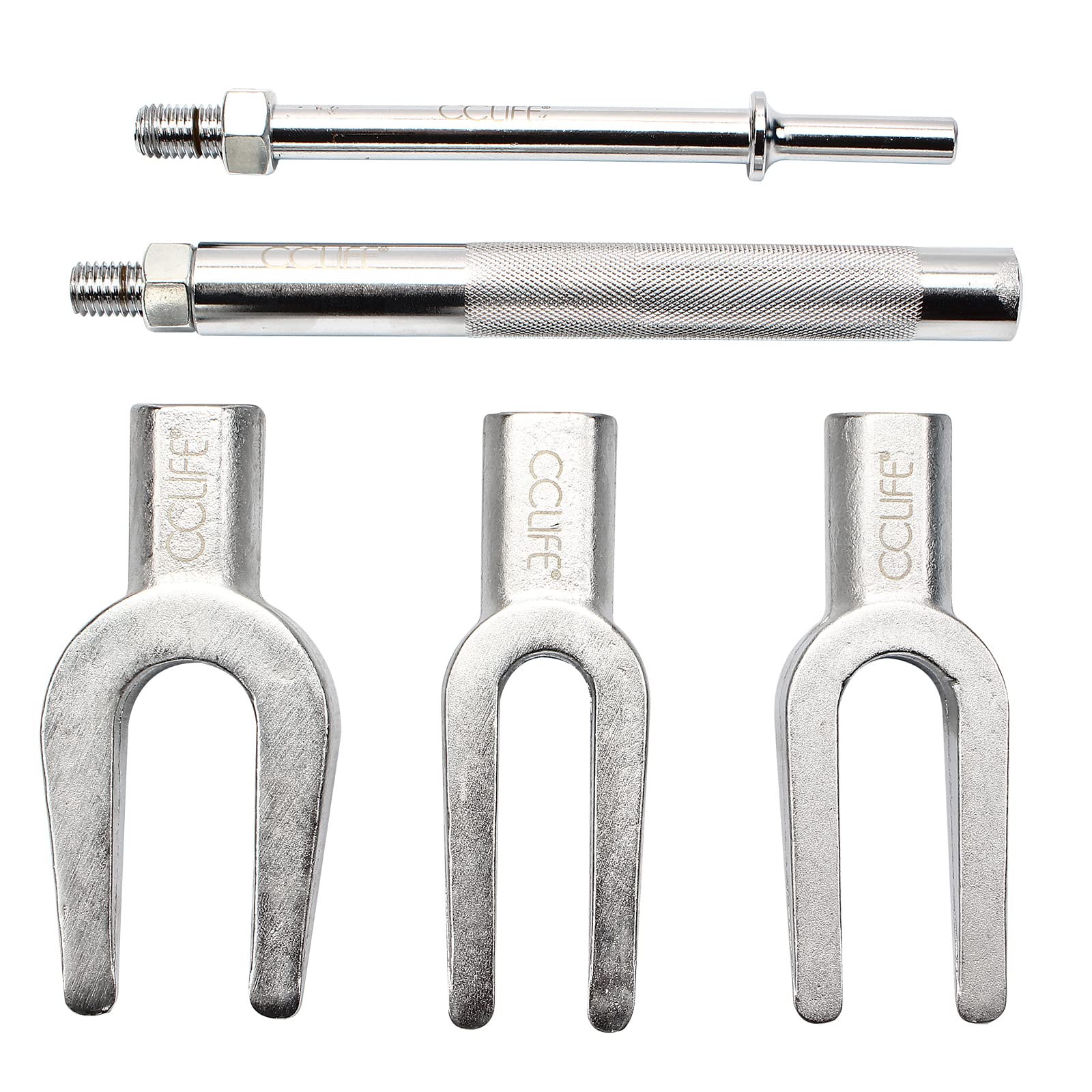 CCLIFE Kit de arrache rotule voiture, séparateur de Joint outil ouverture 5 pièces,17-23-28mm | 5 pièces, 17-23-28 mm, extracteur, fourche de montage