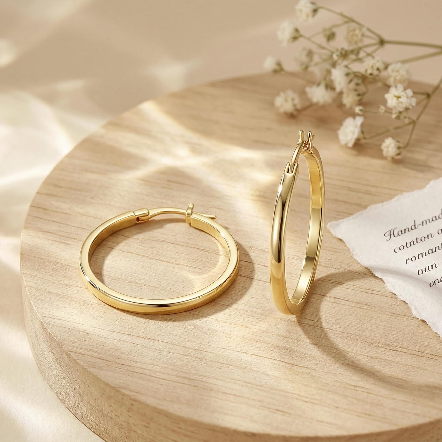 14K Gold Hoop Earrings for Women 14K Gold Earrings for Women Gold Hoop Earring for Womens Hoops Beauty of Simplicity Hoops Earring for Womens 20/25/ 30/40 MM