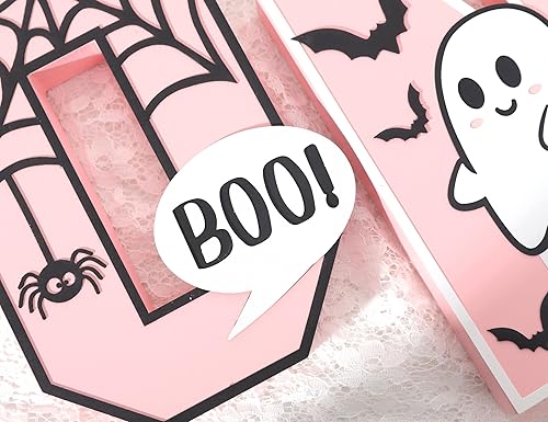 Miniatura 7 de Letrero de madera de Halloween One  Decoración de mesa de centro de mesa de madera rosa de Halloween, decoraciones de Halloween para interiores, una