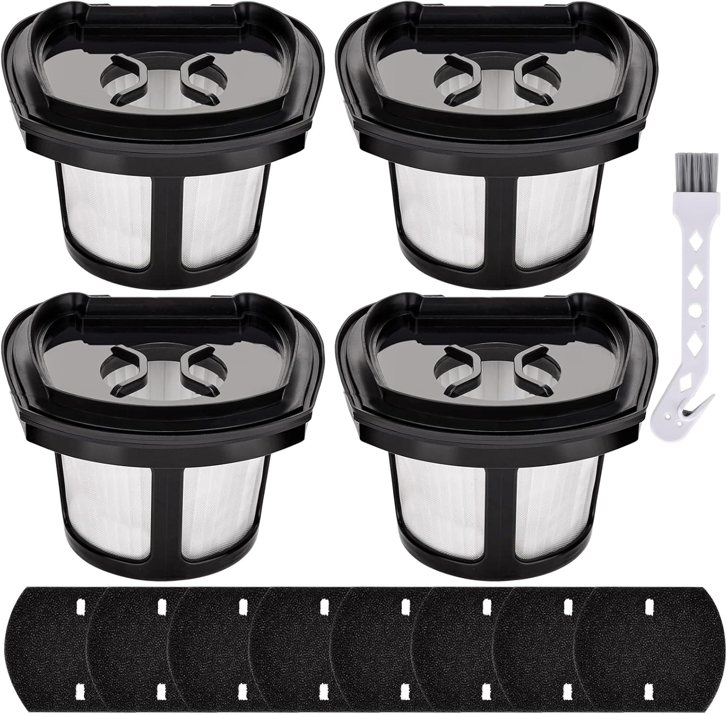 4 Pack 2390A Filter Replacement for Bissell Pet Hair Eraser Filter Hand Model 2390