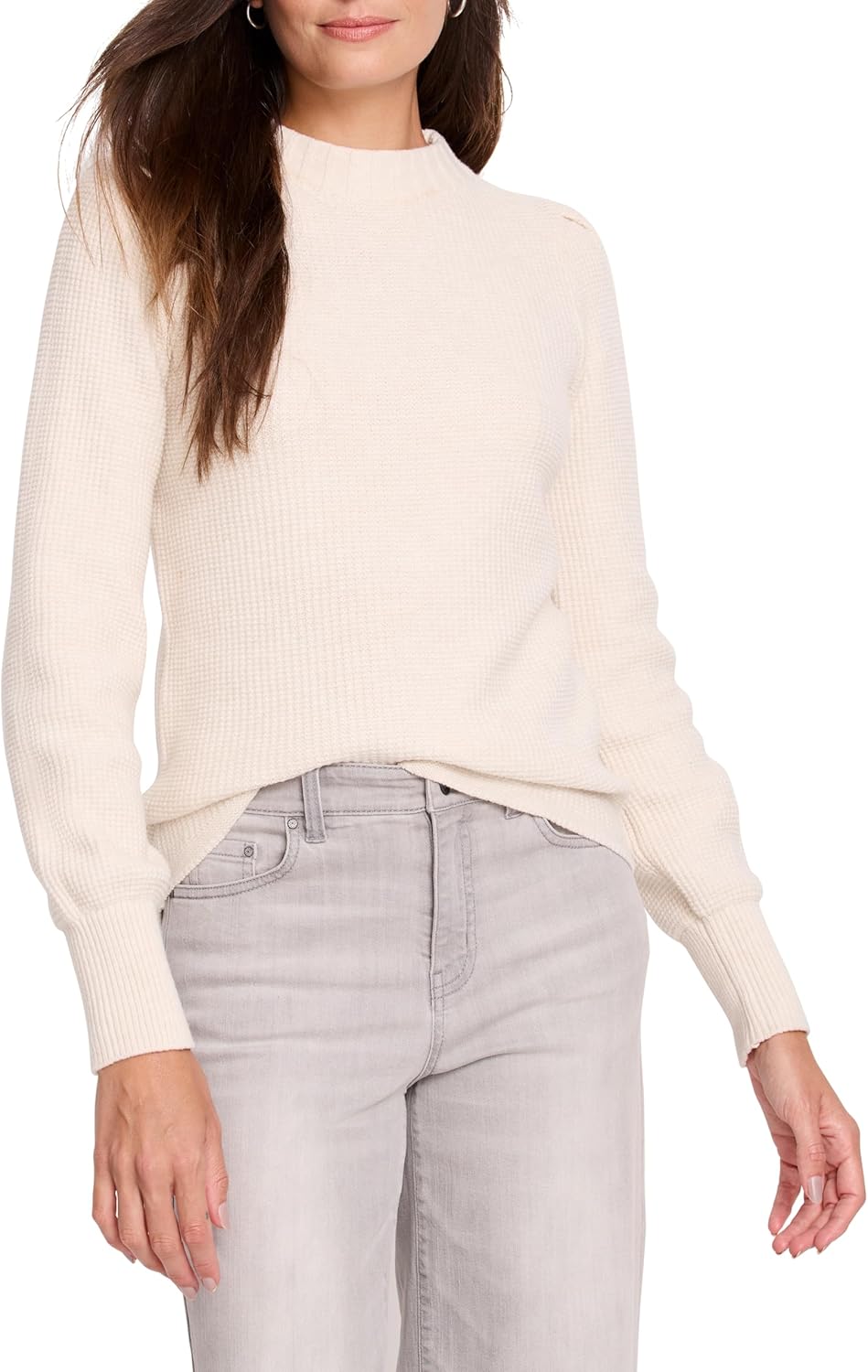 NIC+Zoe Womens Waffle Stitch Sweater