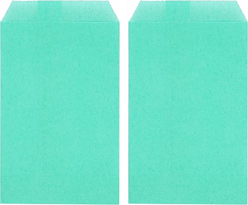 Quotidian - Mini bolsas de papel planas a prueba de grasa color rosa bebé, para golosinas pequeñas, confeti, lanzar monedas, sellos de semillas,