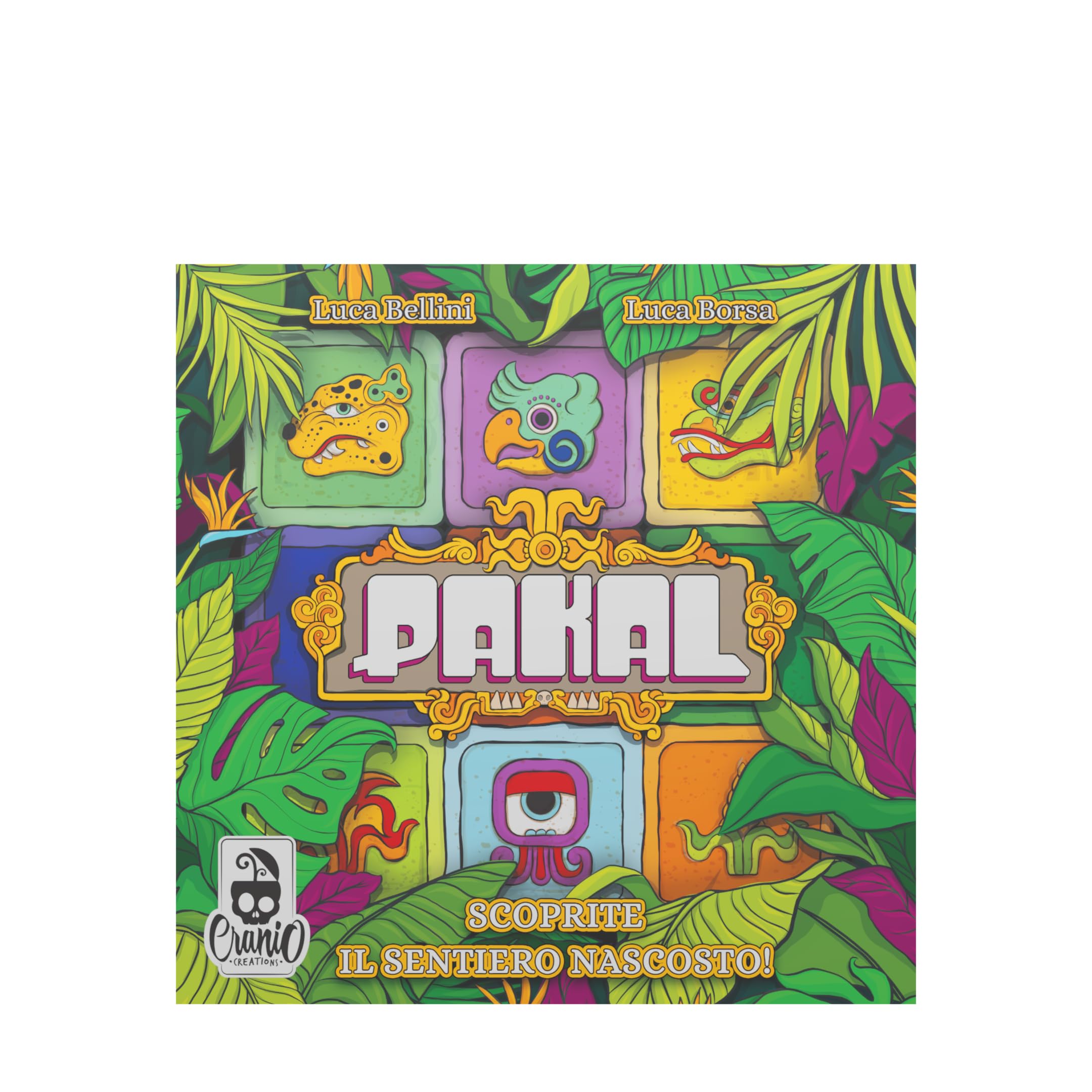 Pakal - Gioco Da Tavolo Cranio Creations - Velocità E Logica Per 2-4 Giocatori, 8+ Anni, Edizione Italiana