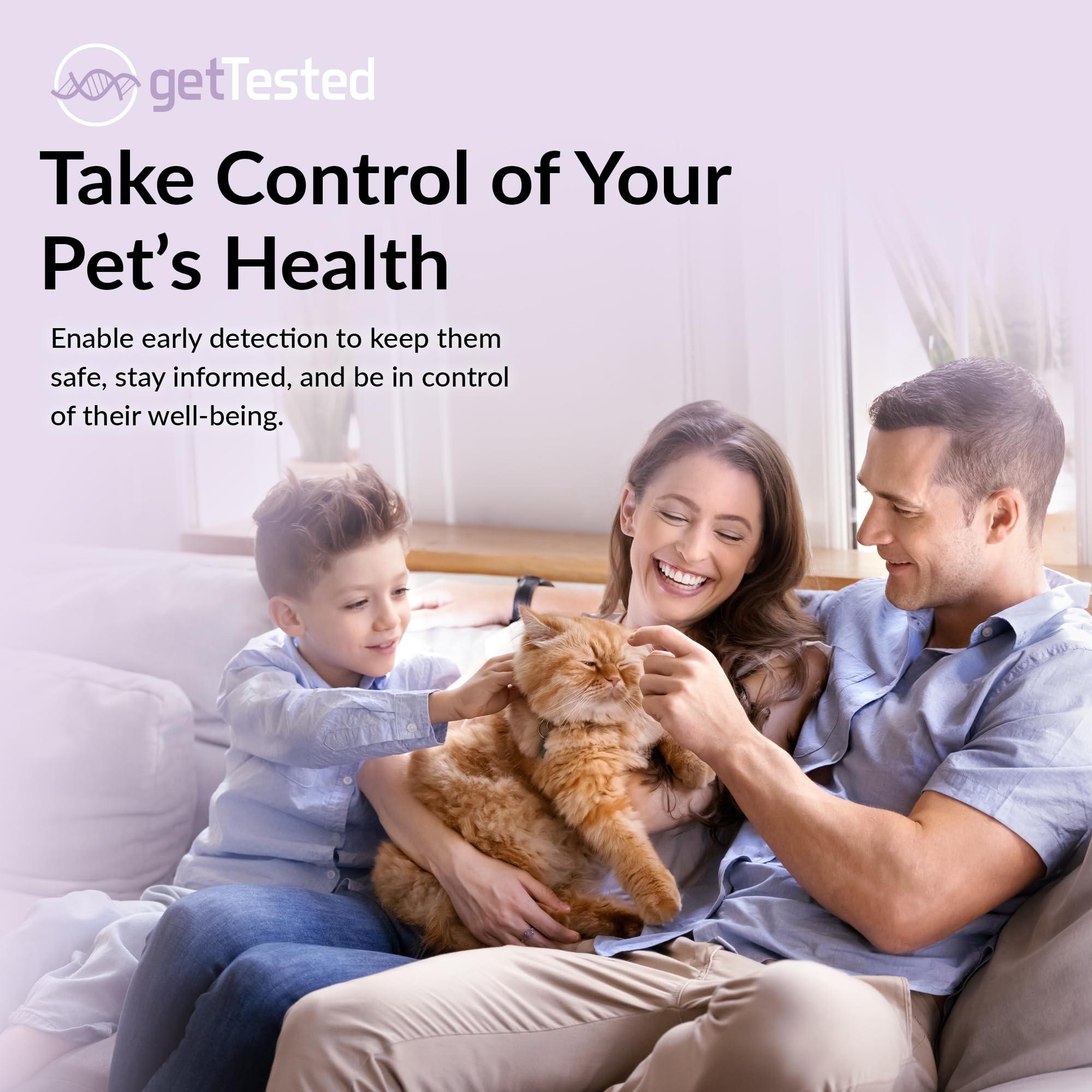 getTested Virus-Kombotest für Katzen (FIV und FeLV), Heimtest, Schnell-Antigen-Testkit für Kätzchen und Katzen, einfache Blutscreening-Lösung, schnelle und genaue Ergebnisse in 10 Minuten