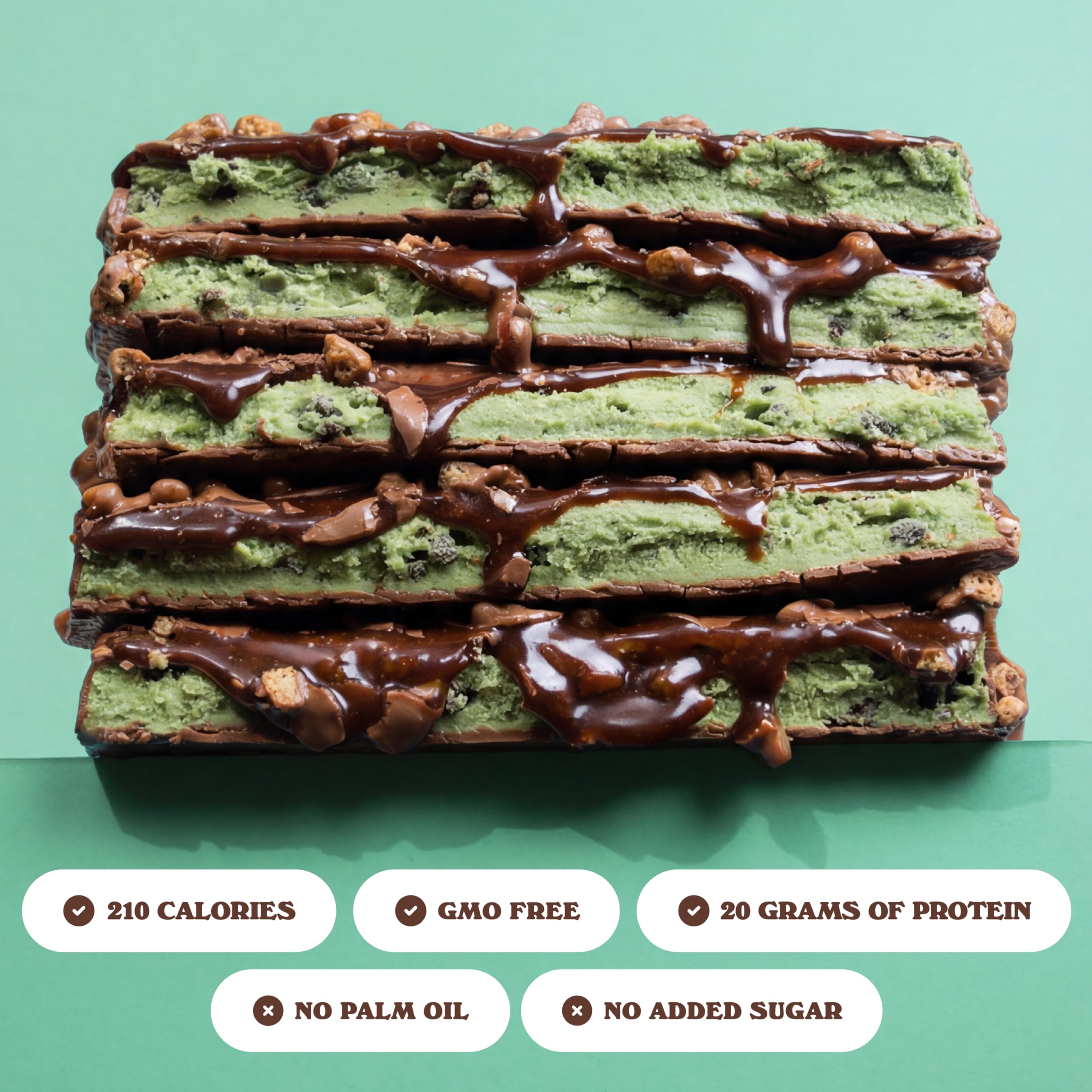 Barebells Mint Chocolate Crisp Protein Bar – 20g Protein – No Added Sugar – 12 x 55g High Protein Snack – Post Workout Snack — Amazon image 4