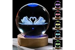 Crystals Ball Glass Swan - A Stunning Swan Keepsake for Any Occasion