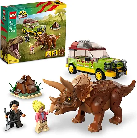 LEGO Jurassic Park Triceratops Research, Jurassic World Toy,...