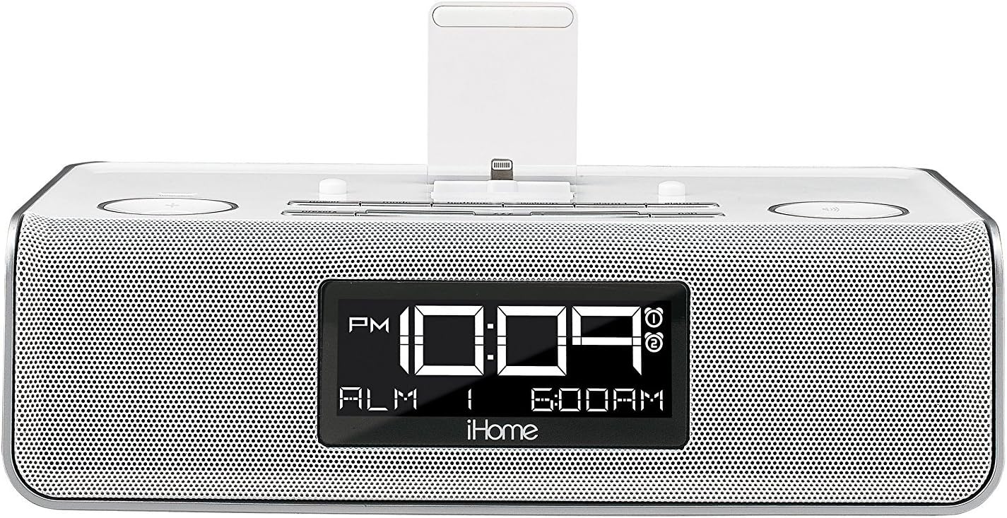 iHome iDL43W Dual Charging Stereo FM Clock Radio with