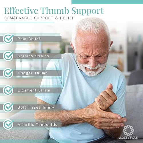 Miniatura 3 de Ortho - Soporte para pulgar para artritis, férula para el pulgarSpica - Soporte para el pulgar CMC con ajuste personalizado - Izquierda grande