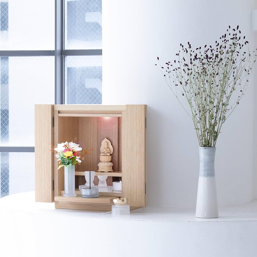 Amazon｜【お仏壇Te to Te 手と手】【高級楢材（ナラ） 純正