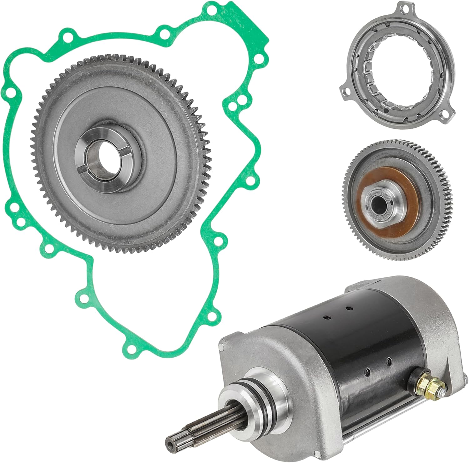 Caltric Starter Clutch Idler Gear Kit Compatible with Polaris RZR XP 900 2013 / RZR XP 4 900 2013
