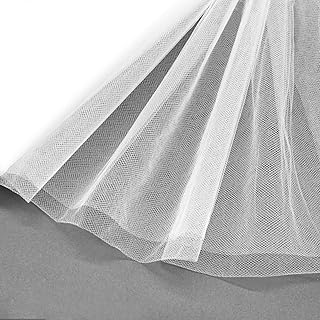 White Tulle Fabric 108